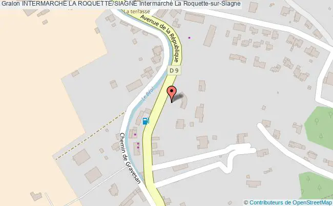 plan Intermarche La Roquette/siagne