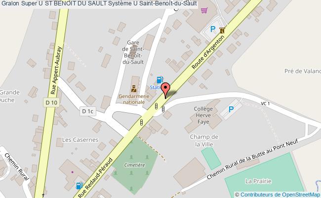 plan Super U St Benoit Du Sault
