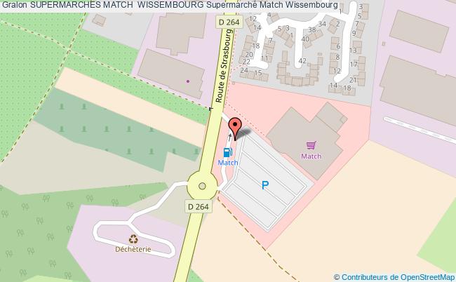 plan Supermarches Match  Wissembourg
