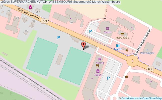 plan Supermarches Match  Wissembourg