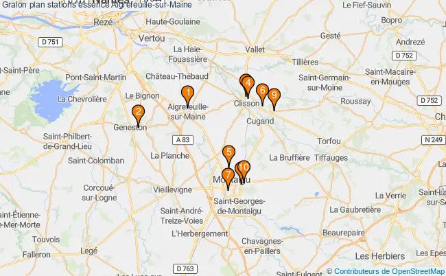 plan stations essence Aigrefeuille-sur-maine plan stations essence Aigrefeuille-sur-maine