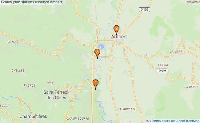 plan stations essence Ambert plan stations essence Ambert