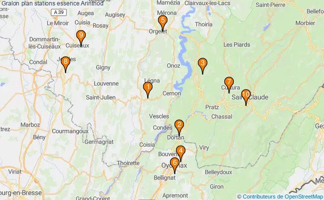 plan stations essence Arinthod plan stations essence Arinthod