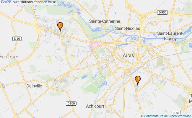plan stations essence Arras plan stations essence Arras