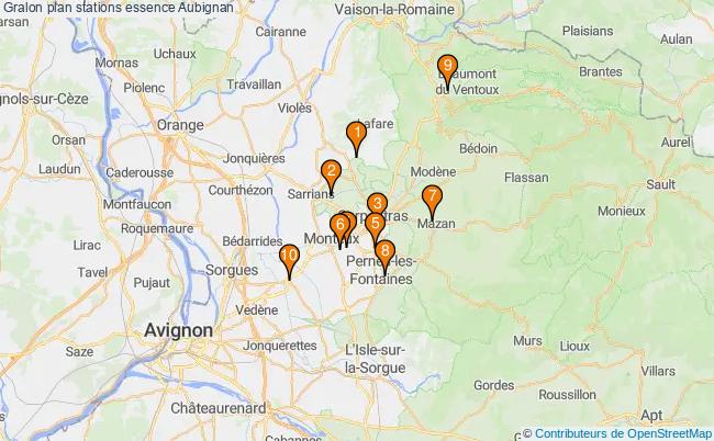 plan stations essence Aubignan plan stations essence Aubignan