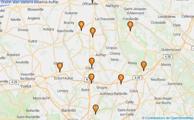 plan stations essence Auffay plan stations essence Auffay