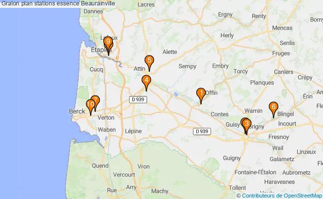 plan stations essence Beaurainville plan stations essence Beaurainville