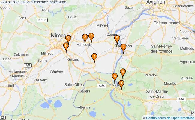 plan stations essence Bellegarde plan stations essence Bellegarde