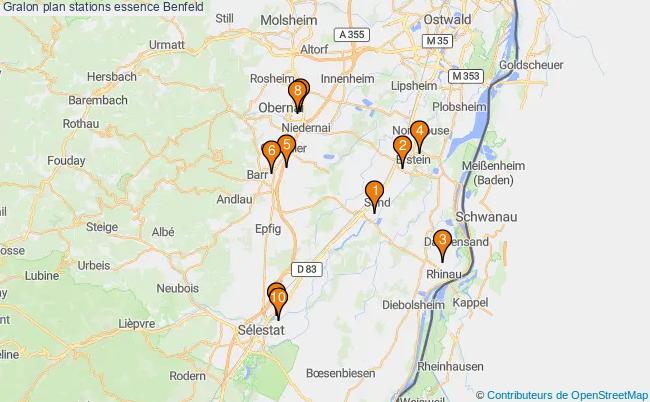 plan stations essence Benfeld plan stations essence Benfeld