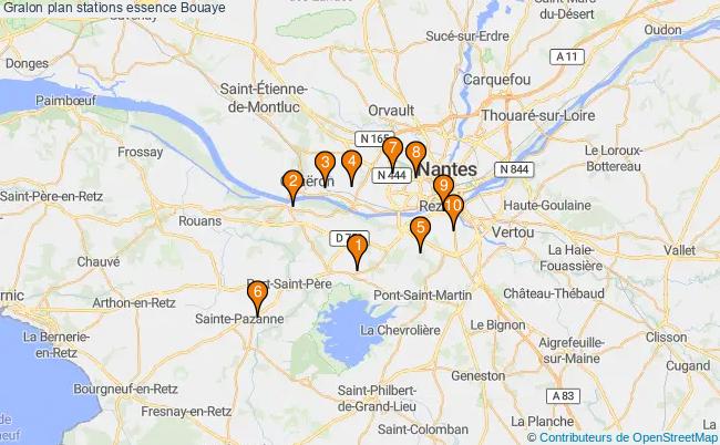 plan stations essence Bouaye plan stations essence Bouaye