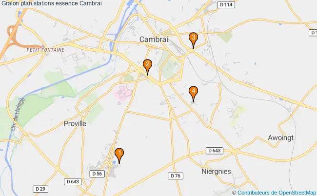plan stations essence Cambrai plan stations essence Cambrai