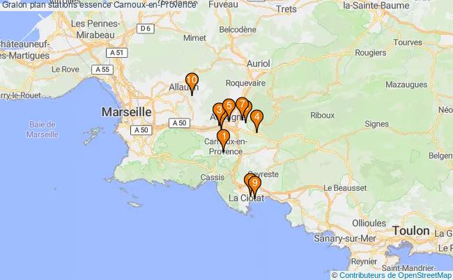 plan stations essence Carnoux-en-provence plan stations essence Carnoux-en-provence