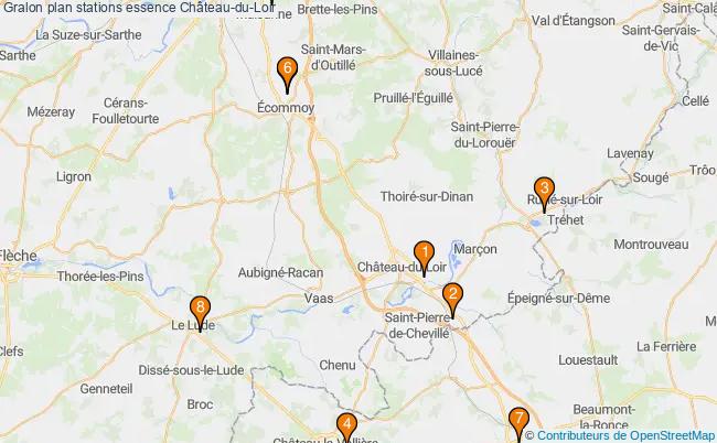 plan stations essence Château-du-loir plan stations essence Château-du-loir