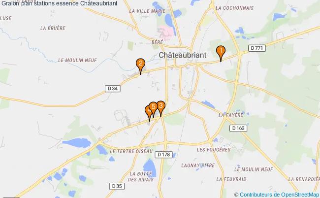 plan stations essence Châteaubriant plan stations essence Châteaubriant