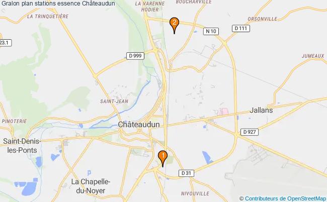 plan stations essence Châteaudun plan stations essence Châteaudun