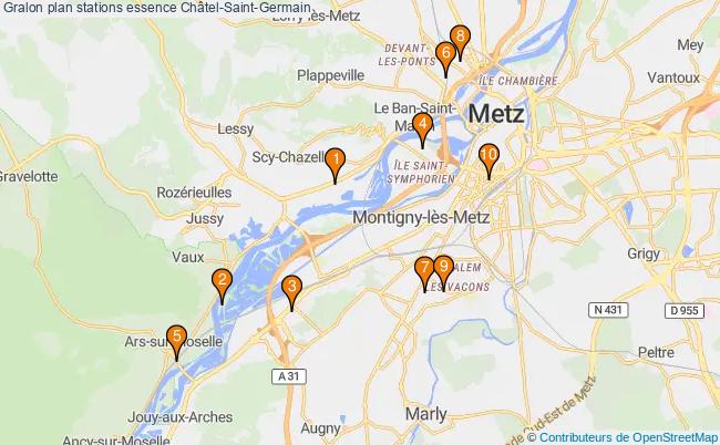 plan stations essence Châtel-saint-germain plan stations essence Châtel-saint-germain