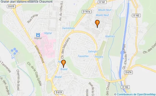 plan stations essence Chaumont plan stations essence Chaumont