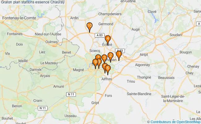 plan stations essence Chauray plan stations essence Chauray