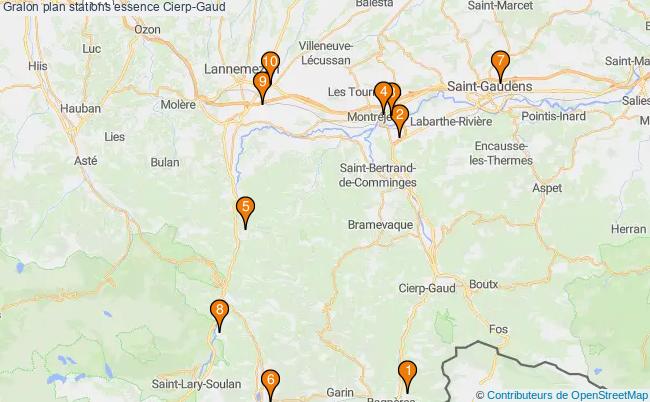 plan stations essence Cierp-gaud plan stations essence Cierp-gaud