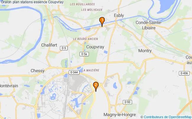 plan stations essence Coupvray plan stations essence Coupvray