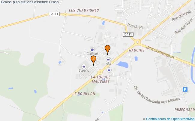 plan stations essence Craon plan stations essence Craon