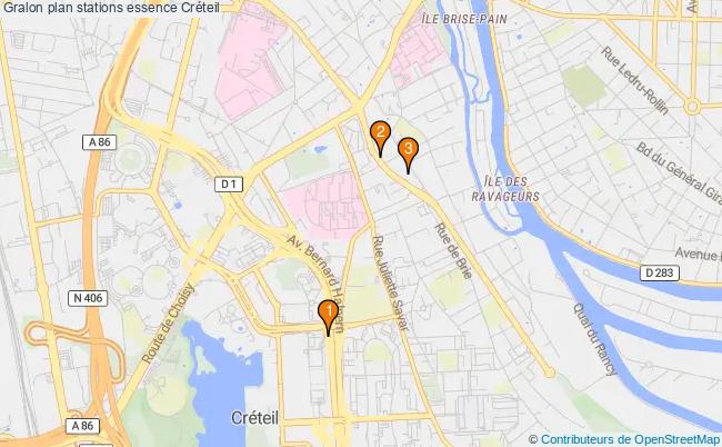 plan stations essence Créteil plan stations essence Créteil
