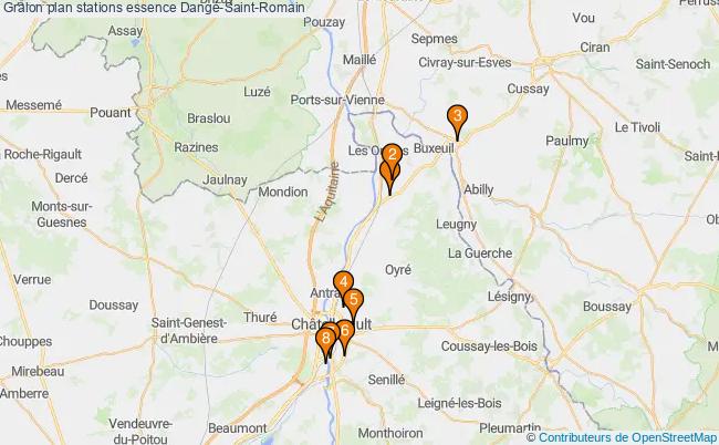 plan stations essence Dangé-saint-romain plan stations essence Dangé-saint-romain