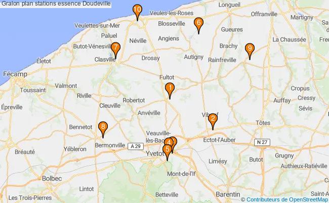 plan stations essence Doudeville plan stations essence Doudeville