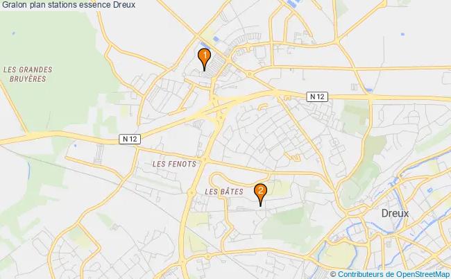 plan stations essence Dreux plan stations essence Dreux