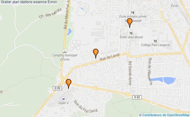 plan stations essence Evron plan stations essence Evron