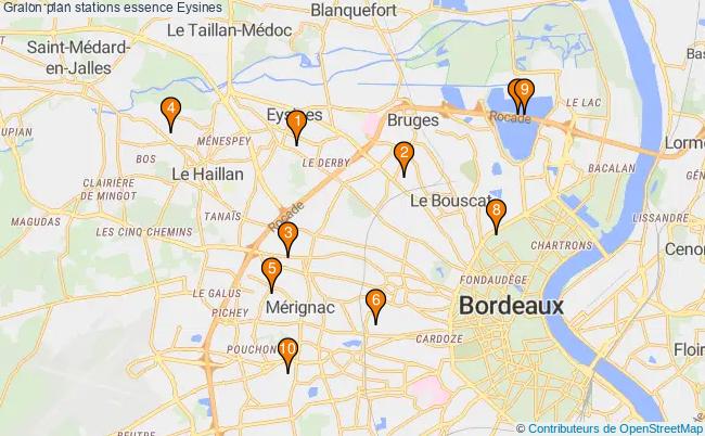 plan stations essence Eysines plan stations essence Eysines