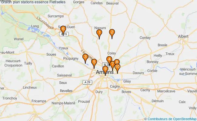 plan stations essence Flesselles plan stations essence Flesselles