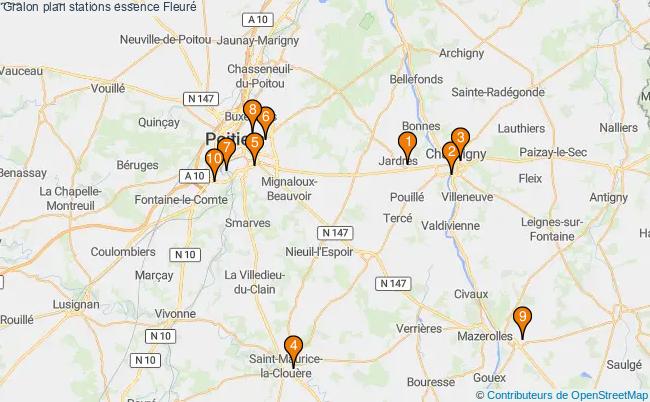 plan stations essence Fleuré plan stations essence Fleuré
