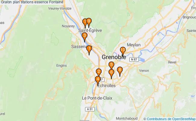 plan stations essence Fontaine plan stations essence Fontaine