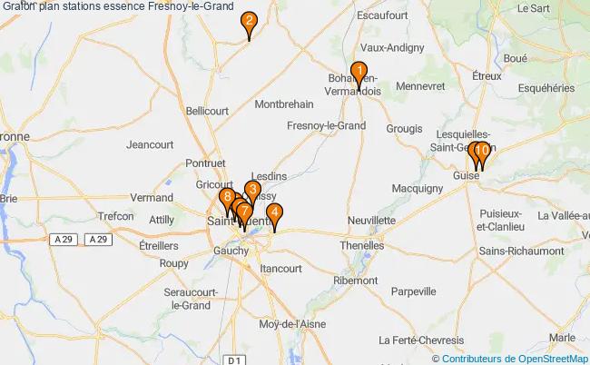 plan stations essence Fresnoy-le-grand plan stations essence Fresnoy-le-grand
