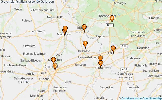 plan stations essence Gallardon plan stations essence Gallardon