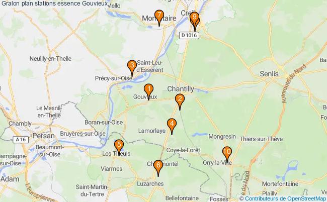 plan stations essence Gouvieux plan stations essence Gouvieux