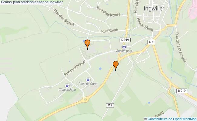 plan stations essence Ingwiller plan stations essence Ingwiller