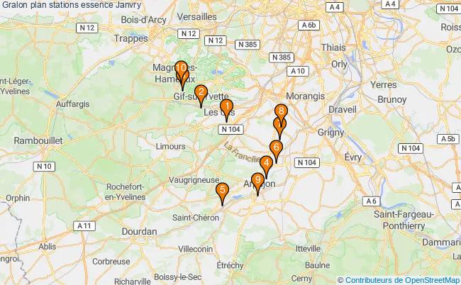 plan stations essence Janvry plan stations essence Janvry