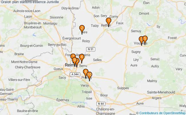 plan stations essence Juniville plan stations essence Juniville