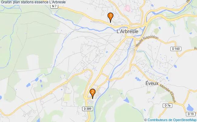 plan stations essence L'arbresle plan stations essence L'arbresle