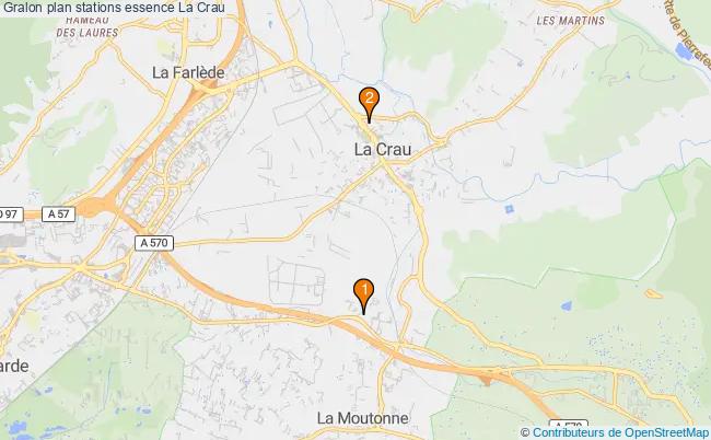 plan stations essence La crau plan stations essence La crau