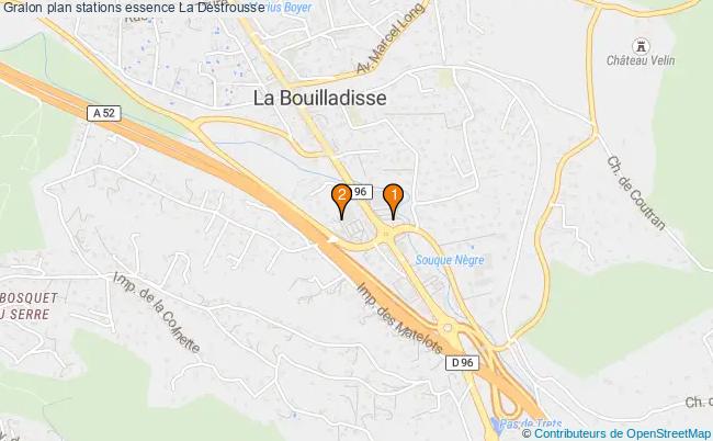plan stations essence La destrousse plan stations essence La destrousse