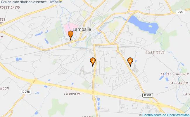 plan stations essence Lamballe plan stations essence Lamballe