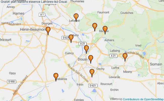 plan stations essence Lambres-lez-douai plan stations essence Lambres-lez-douai