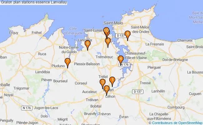 plan stations essence Lanvallay plan stations essence Lanvallay