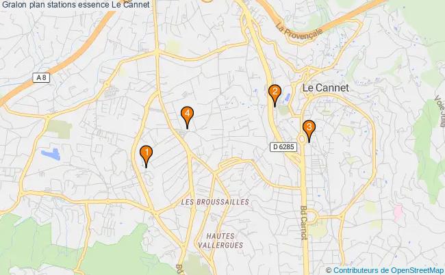 plan stations essence Le cannet plan stations essence Le cannet