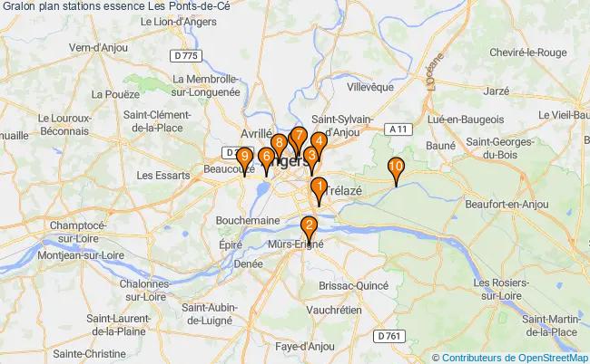 plan stations essence Les ponts-de-cé plan stations essence Les ponts-de-cé