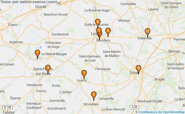 plan stations essence Livarot plan stations essence Livarot