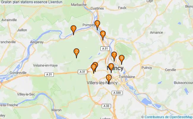 plan stations essence Liverdun plan stations essence Liverdun